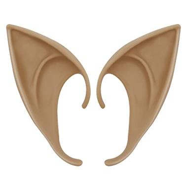 Imagem de Yilistore Costume Elf Ear Cuffs, Pixie Dress Up Costume Soft Pointed Goblin Ears,Masquerade Accessories Halloween Elven Vampire Fairy Ears (Deep Color, 4 inch)