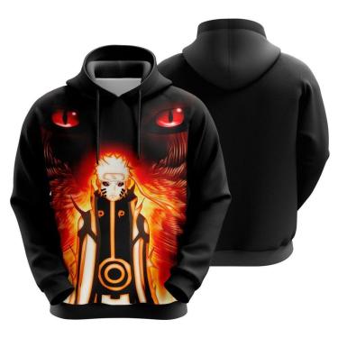 Imagem de Blusa Moletom Sublimação Blusão Full Print com Capuz Anime Mangá Novidade-Unissex