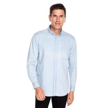Imagem de Camisa Masculina Jeans Azul -  6-Masculino