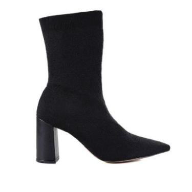 Imagem de Bota Feminina Capodarte Slip On Preto-Feminino