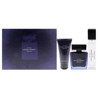 Imagem de Perfume Narciso Rodriguez Bleu Noir para homens, conjunto de presente de 3 peças