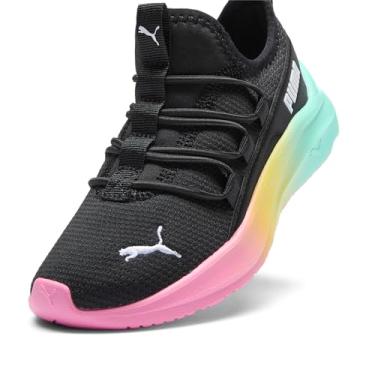 Imagem de PUMA Tênis infantil unissex One4all (criança pequena), Puma Preto-rápido rosa - menta, 6 Big Kid