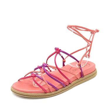 Imagem de Rasteira Beira Rio Amarração Feminino, Rosa, 35