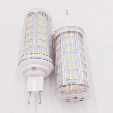 Imagem de Lâmpadas LED G8.5, contas 84LED reguláveis ​​de 10 W 3000K-6000K 2835SMD 1000LM g8.5 Luzes bipinos Lâmpada de milho LED AC 85-265V para lustres Iluminação doméstica, sem cintilação, branco f