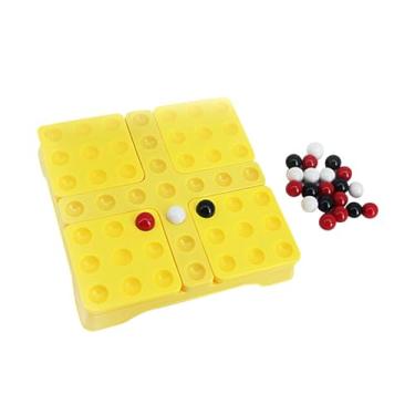 Imagem de Fancyes Brinquedo giratório gomoku montessori, jogo de tabuleiro tradicional chinês, jogo competitivo para festa de clube, lembrancinhas, mesa, casa, meninas, estilo D