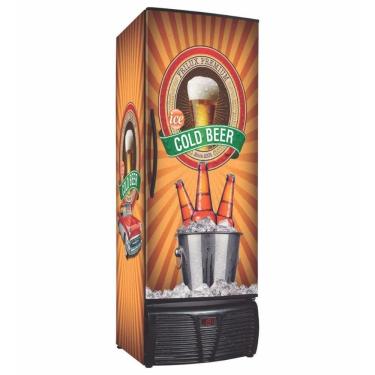 Imagem de Cervejeira Com Porta Cega Rf017 Premium Frilux Refirgerador Com Porta Adesivada 570 Litros 110v