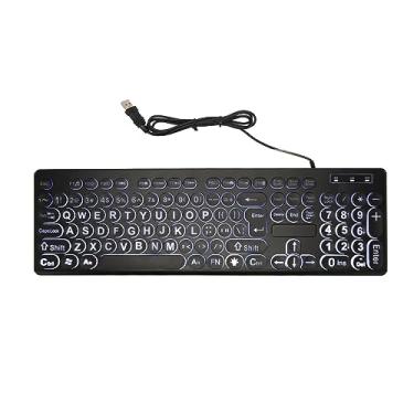 Imagem de Teclado com fio de 104 teclas, teclado mecânico para jogos, teclado com teclado numérico para fornecer uma experiência de digitação confiável e eficiente