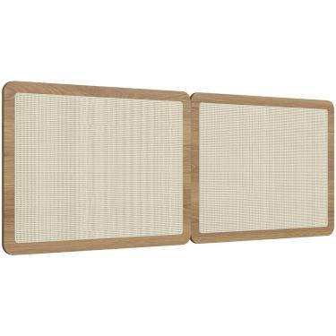 Imagem de Cabeceira Cama Box Casal Queen Painel Com Telinha 160cm Moss A03 Hanover - Lyam Decor