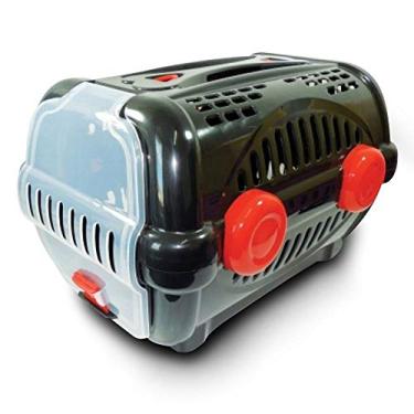 Imagem de Furacão Pet Luxo Caixa de Transporte, Preto/Vermelho, 1
