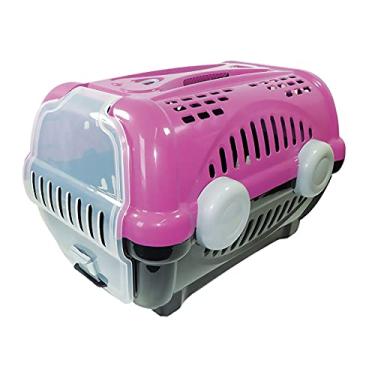 Imagem de Furacão Pet Luxo Caixa de Transporte, Rosa/Cinza, 1