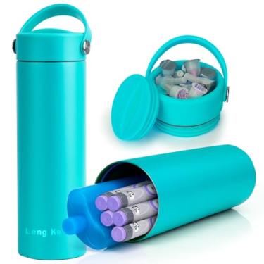 Imagem de Leng Ke Estojo de viagem para refrigerador de insulina com bolsa de gelo de gel, frasco refrigerador de caneta de insulina para canetas de insulina e suprimentos para diabéticos, frasco refrigerador