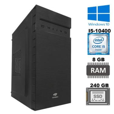 Imagem de Computador Core I5-10400, Placa Mãe H510, Memoria 8GB DDR4, SSD 240 GB