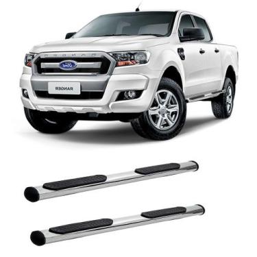 Imagem de Estribo ranger 2013 2014 2015 a 2020 cabine dupla cromado - SOLAR
