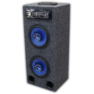 Imagem de Caixa Radio Bluetooth Usb Torre Ativa Residencial Falante 6 - Hurrican