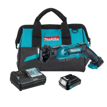 Imagem de Serra Sabre Makita Bateria 12v Jr103DZ + Carregador + Bolsa, Bivolt