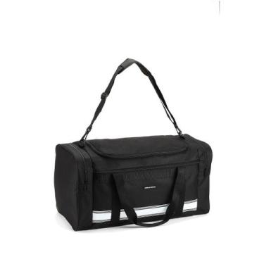 Imagem de Sacola De Viagem Mala Grande bolsa De Mão E Tiracolo Denlex, Preto, GG