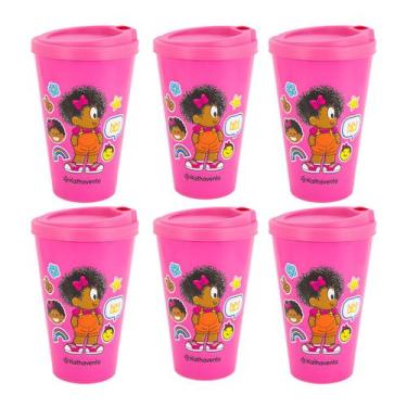 Imagem de Kit 10 Copos Bucks Turma da Mônica Com Tampa 550ml Milena