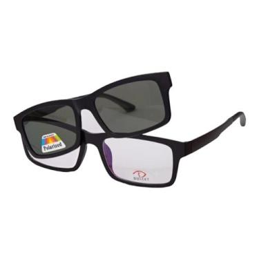 Imagem de Armação Óculos De Grau Masculino Quadrado Samuel 3 Em 1 - Palas Eyewea