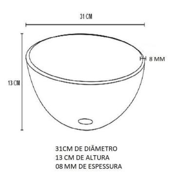 Imagem de Gabinete De Vidro Para Banheiro 40Cm Cuba Redonda Ac Amarelo - Cubas E