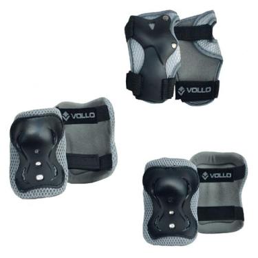Imagem de Kit de Proteção Infantil Punho, Cotoveleira e Joelheira Vollo, P