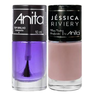 Imagem de Esmalte Meu nude preferido Coleção Jéssica Riviery + Top Brilho 10ml A
