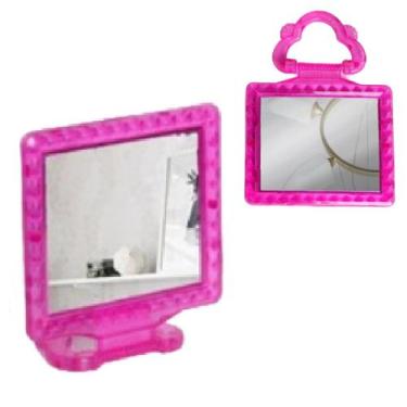 Imagem de Espelho de Mão e Mesa Dobrável Colorido para Maquiagem - New Goods, Ro