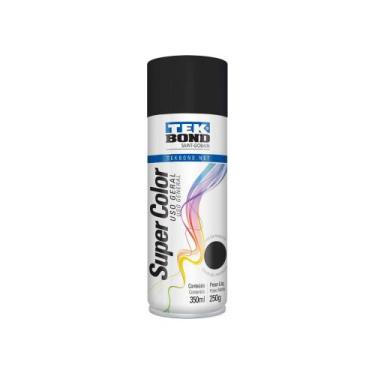 Imagem de Tinta Spray Tekbond Uso Geral Preto Brilhante 350Ml/250G c/6 pcs