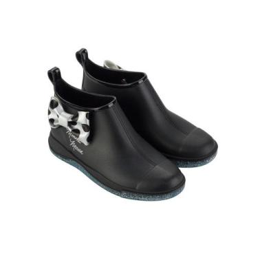 Imagem de Galocha Infantil Botas Minnie Laços Grendene 22932 Preto
