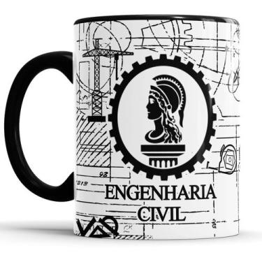Imagem de Caneca Profissão Engenharia Civil - Elicomics
