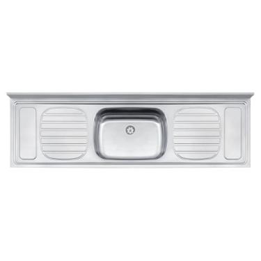 Imagem de Pia de Apoio Tramontina Filo 56 Plus em Aço Inox 180 x 55 cm Standard