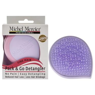 Imagem de Michel Mercier Pack and Go Escova de cabelo fino Detangler - Roxo-Rosa Unissex 1 peça