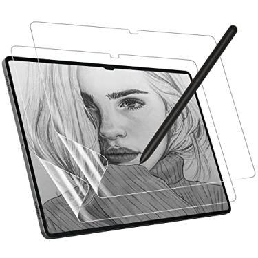 Imagem de MoKo Pacote com 2 protetores de tela de papel para Samsung Galaxy Tab S11 Ultra/S10 Ultra (37.1 cm) com sensação de papel, antirreflexo, para tirar notas com caneta em S