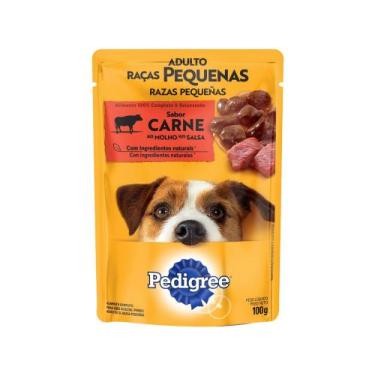 Imagem de Ração Úmida para Cachorro Adulto Sachê - Pedigree Carne ao Molho 100g,