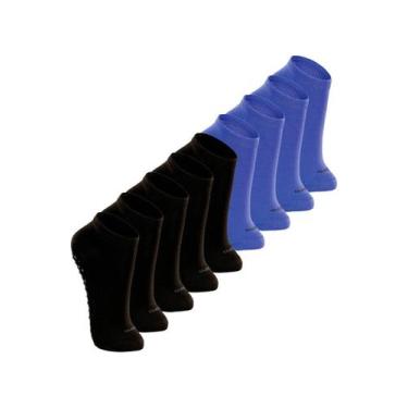 Imagem de Kit 9 Pares de Meias Infantil Antiderrapante Lupo 2911-003 Colorido, P