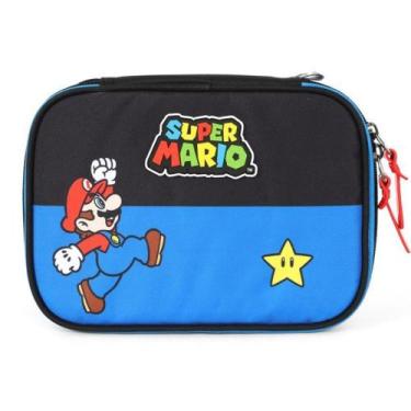 Imagem de Estojo Escolar Infantil 100 Pens Super Mario by Luxcel Ref 47567