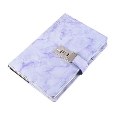 Imagem de MERIGLARE Diário com Cadeado Diário com Cadeado de Combinação Caderno de Negócios para Adultos Meninos Meninas Caderno de Senha Grosso Caderno de Senha Caderno, Tolet