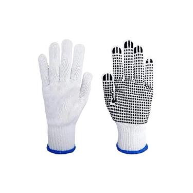 Imagem de Luva Tricotada  Branca com Pigmento  Mecânico Borracheiro - Geral