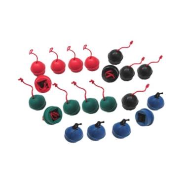 Imagem de YIJU 20Pcs Suportes para giz de taco de bilhar Suportes para giz de taco de bilhar com cordão