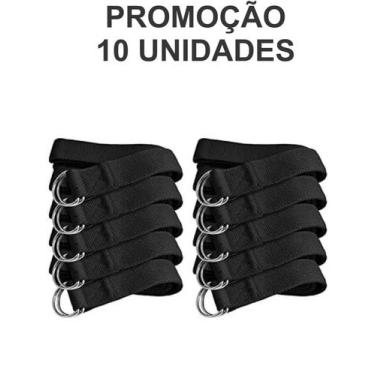 Imagem de Kit 10 unidades cinto de yoga e alongamento muscular - LOJADOFISIO