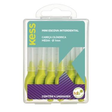 Imagem de Escova De Dentes Kess Mini Interdental Cilíndrica Média C/6 2006