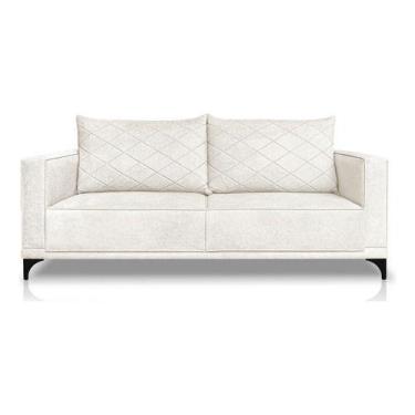 Imagem de Sofá Viena 2 Lugares Bouclê 1.60m Pés Em Aço Para Sala Bz - BZ Decor, 