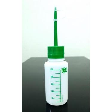 Imagem de Kit 02 Pissetas Plasticas Bico Verde ou Azul Graduada - Frasco Plástic