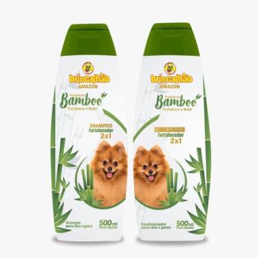 Imagem de Kit Fortalece e Nutri Shampoo e Condicionador Bamboo Melancia - Brinca