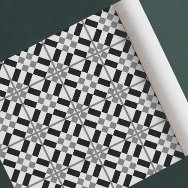 Imagem de Papel de parede adesivo azulejo ladrilho modelo formas - D.Lima produt