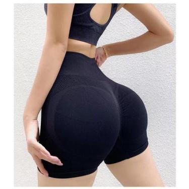 Imagem de Shorts Legging Feminino Academia Sem Costura levanta bumbum - ZEM