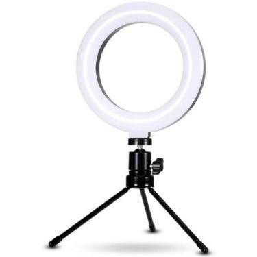 Imagem de Ring Light 6 Polegadas Iluminador De Led Com Tripe Usb 16cm  - Bc Bora
