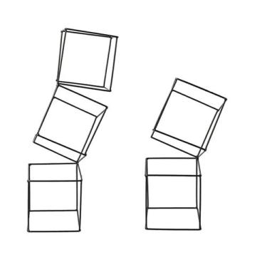 Imagem de 2 Quadradinho Triplo e Duplo Decoração de Mesa em Ferro - Marina Decor