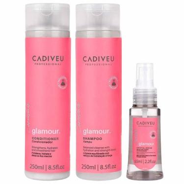 Imagem de Cadiveu Glamour Kit  Shampoo + Condicionador + Sérum de Cristais - Cad