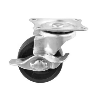 Imagem de Rodizio Giratório em Plástico Roda Rodinha 50mm Com Trava - Desicon