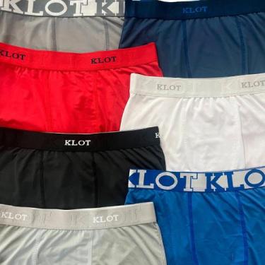 Imagem de Kit 10 Cuecas Boxer Adulto Klot - Box Lisa, P